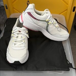 Ryka White and Yellow Athletic Shoes Sporty Design